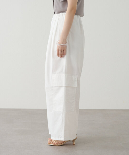 Omekashi（オメカシ）の「カーゴイージーパンツ（カーゴパンツ・レディース・イエロー/ブラック/オフホワイト・38/36）」の13枚目の写真