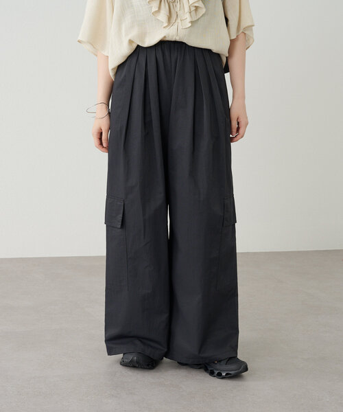 Omekashi（オメカシ）の「カーゴイージーパンツ（カーゴパンツ・レディース・イエロー/ブラック/オフホワイト・38/36）」の20枚目の写真