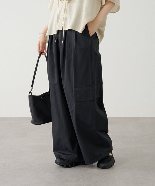 Omekashi（オメカシ）の「カーゴイージーパンツ（カーゴパンツ・レディース・イエロー/ブラック/オフホワイト・38/36）」の22枚目の写真