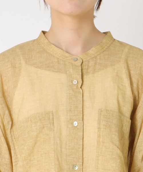 Jines(ジネス)の「シアーシャーリングシャツ(シャツ/ブラウス・レディース・イエロー系その他/オレンジ・38)」の11枚目の写真