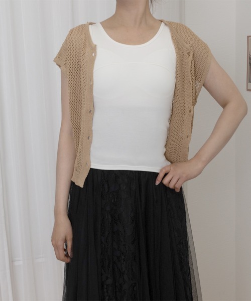 Miniministore(ミニミニストア)の「タンクトップ カップ付き インナーウェア(タンクトップ・レディース・ベージュ/ホワイト/グレー/ブラック・FREE)」の10枚目の写真