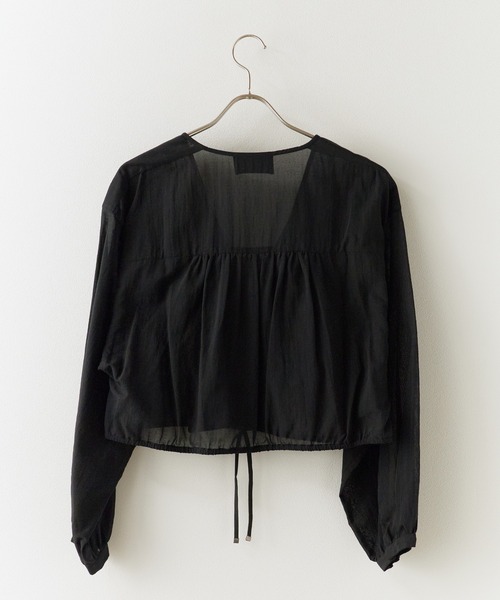 c/est(シーエ)の「c/est/シーエ JORRIE ブラウス 秋物 秋服 2026年秋冬(シャツ/ブラウス・レディース・ブラック/オフホワイト・FREE)」の10枚目の写真
