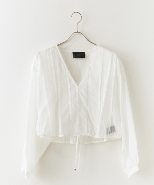 c/est(シーエ)の「c/est/シーエ JORRIE ブラウス 秋物 秋服 2026年秋冬(シャツ/ブラウス・レディース・ブラック/オフホワイト・FREE)」の3枚目の写真