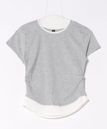 【ZOZO限定】バイカラー レイヤード Tシャツ 半袖トップス