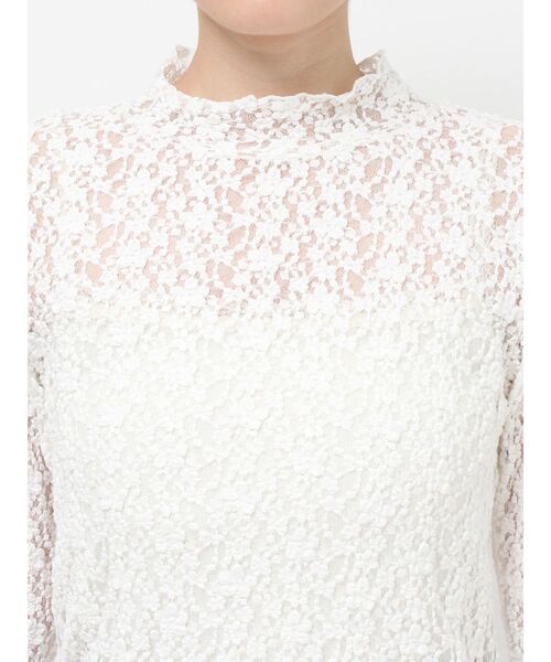 merry jenny（メリージェニー）の「flowerレーストップス（Tシャツ/カットソー・レディース・ブラック/オフホワイト/ピンク・FREE）」の9枚目の写真