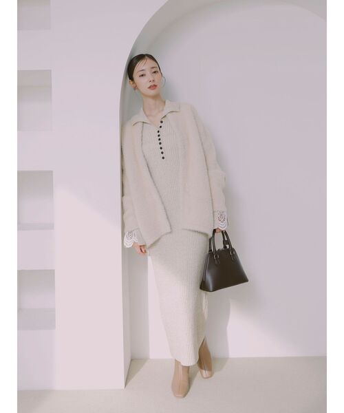 LAGUNAMOON(ラグナムーン)の「スクエアトゥショートブーツ(ブーツ・レディース・ブラック/ベージュ・S/M)」の5枚目の写真