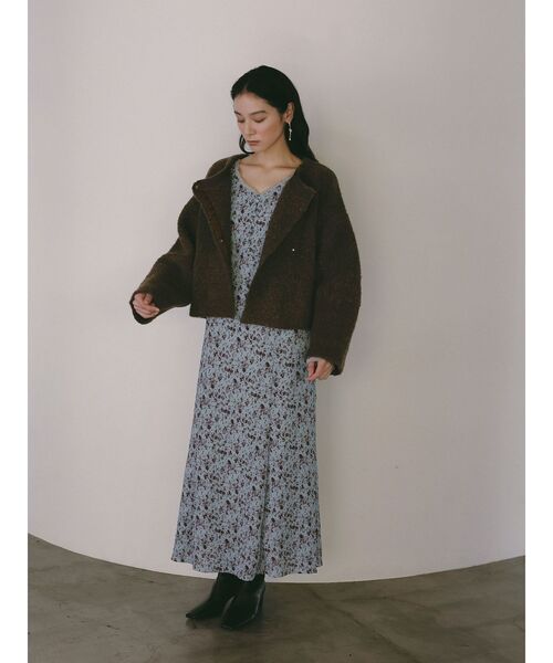 LAGUNAMOON(ラグナムーン)の「スクエアトゥショートブーツ(ブーツ・レディース・ブラック/ベージュ・S/M)」の8枚目の写真