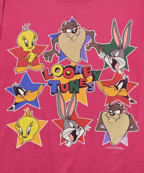 Looney Tunes(ルーニーテューンズ)の「【USED】90’s Looney Tunes キャラクター Tシャツ USA製(Tシャツ/カットソー・メンズ・ピンク・X-LARGE)」の10枚目の写真