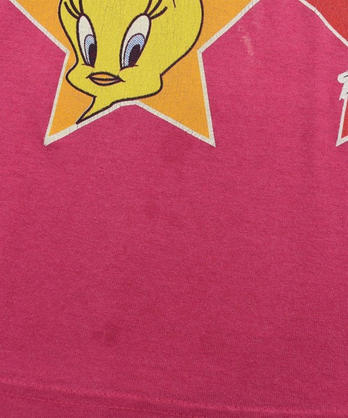 Looney Tunes(ルーニーテューンズ)の「【USED】90’s Looney Tunes キャラクター Tシャツ USA製(Tシャツ/カットソー・メンズ・ピンク・X-LARGE)」の6枚目の写真