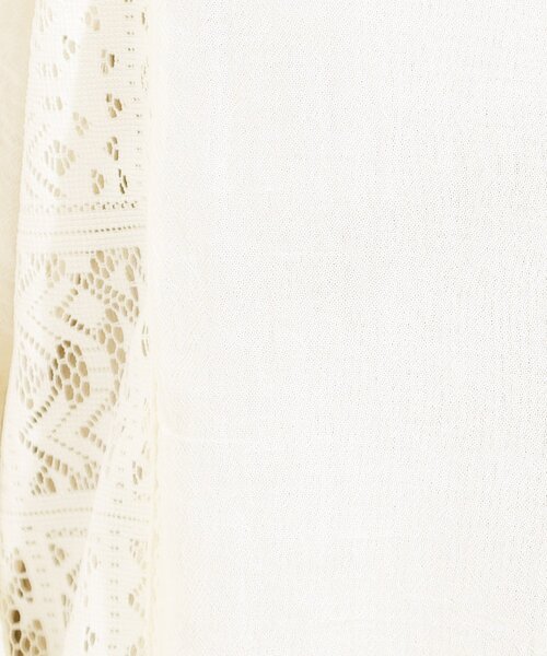 Cutie Blonde（キューティーブロンド）の「【着丈選べる】一枚でこなれ見え サイドレースブラウス（シャツ/ブラウス・レディース・オフホワイト/ブラック・00/11）」の16枚目の写真