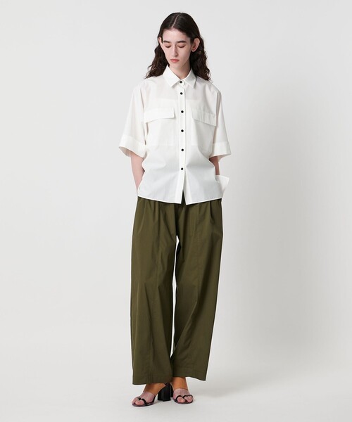 AEWEN MATOPH(イウエン マトフ)の「<AEWEN MATOPH>ポケット ドルマン シャツ②(シャツ/ブラウス・レディース・ホワイト/ダークブラウン・FREE)」の8枚目の写真