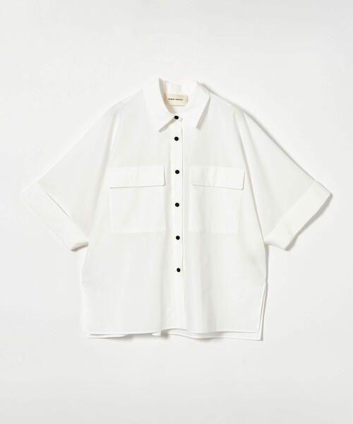 AEWEN MATOPH(イウエン マトフ)の「<AEWEN MATOPH>ポケット ドルマン シャツ②(シャツ/ブラウス・レディース・ホワイト/ダークブラウン・FREE)」の10枚目の写真