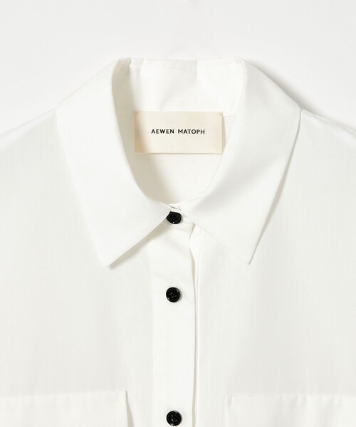 AEWEN MATOPH(イウエン マトフ)の「<AEWEN MATOPH>ポケット ドルマン シャツ②(シャツ/ブラウス・レディース・ホワイト/ダークブラウン・FREE)」の12枚目の写真