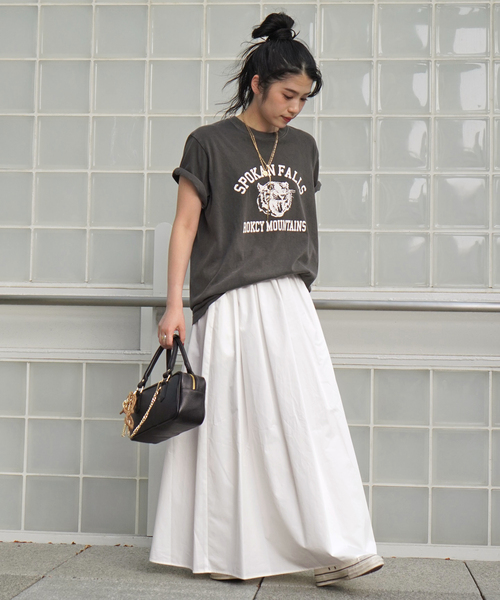 AP STUDIO(エーピーストゥディオ)の「*【GULF COAST SPORTSWEAR】SPOKAN FALLS T-sh(Tシャツ/カットソー・レディース・グレー・FREE)」の4枚目の写真