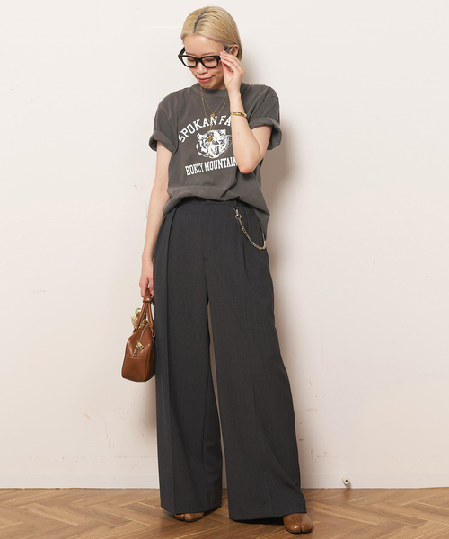 AP STUDIO(エーピーストゥディオ)の「*【GULF COAST SPORTSWEAR】SPOKAN FALLS T-sh(Tシャツ/カットソー・レディース・グレー・FREE)」の9枚目の写真