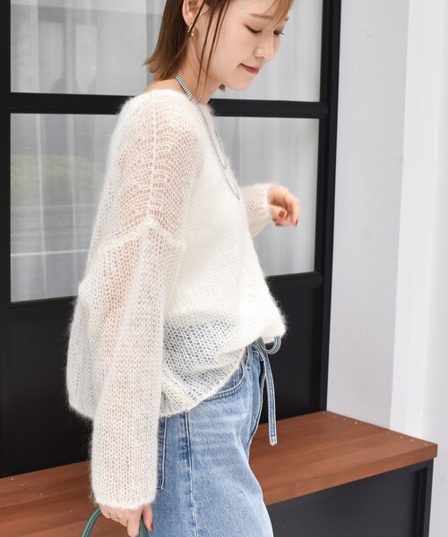 セール】モヘヤ メッシュ プルオーバー（ニット/セーター）｜SHIPS