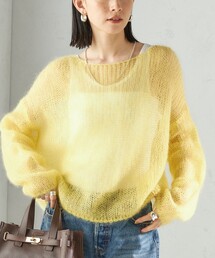 SHIPS | モヘヤ メッシュ プルオーバー(ニット/セーター)