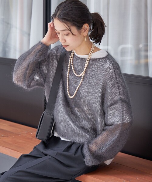 セール】モヘヤ メッシュ プルオーバー（ニット/セーター）｜SHIPS