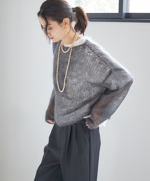 セール】モヘヤ メッシュ プルオーバー（ニット/セーター）｜SHIPS