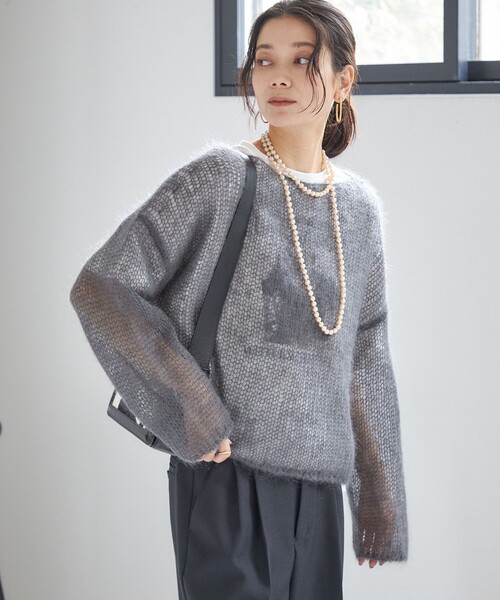 セール】モヘヤ メッシュ プルオーバー（ニット/セーター）｜SHIPS