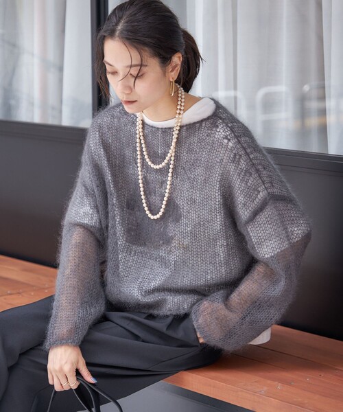 セール】モヘヤ メッシュ プルオーバー（ニット/セーター）｜SHIPS