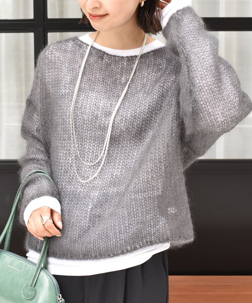 セール】モヘヤ メッシュ プルオーバー（ニット/セーター）｜SHIPS