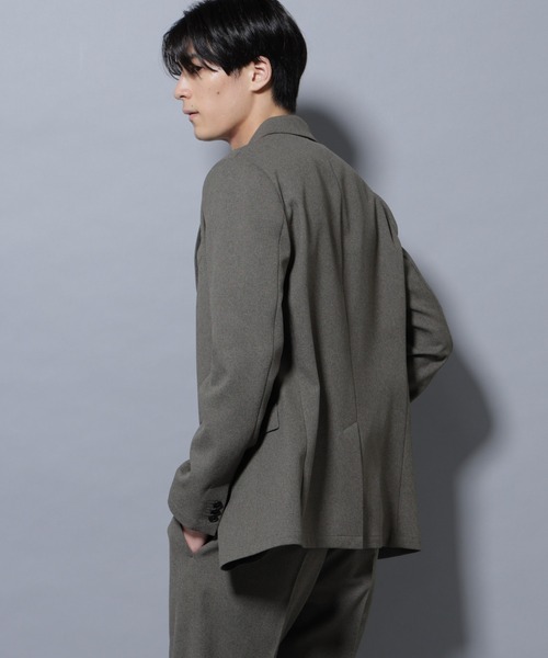 NANO universe（ナノユニバース）の「「Damerino」LANATEC(R)メランジオックスストレッチセットアップ（セットアップ・メンズ・ネイビー/オリーブ/グレー・S/M/L/XL）」の13枚目の写真
