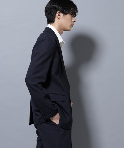 NANO universe（ナノユニバース）の「「Damerino」LANATEC(R)メランジオックスストレッチセットアップ（セットアップ・メンズ・ネイビー/オリーブ/グレー・S/M/L/XL）」の20枚目の写真