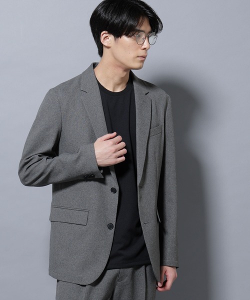 NANO universe（ナノユニバース）の「「Damerino」LANATEC(R)メランジオックスストレッチセットアップ（セットアップ・メンズ・ネイビー/オリーブ/グレー・S/M/L/XL）」の5枚目の写真