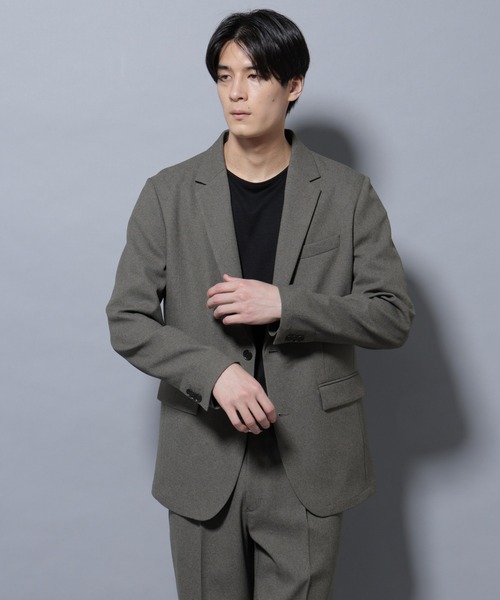 NANO universe（ナノユニバース）の「「Damerino」LANATEC(R)メランジオックスストレッチセットアップ（セットアップ・メンズ・ネイビー/オリーブ/グレー・S/M/L/XL）」の11枚目の写真