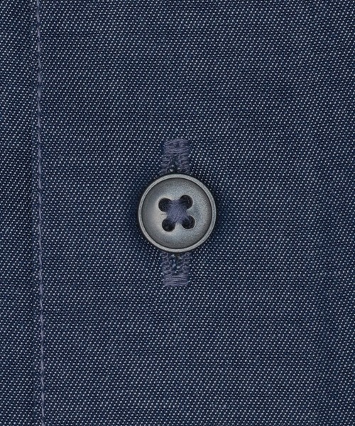 TOKYO SHIRTS（トウキョウシャツ）の「形態安定ノンアイロン ホリゾンタルワイド 長袖ビジネスワイシャツ（ビジネスシャツ・メンズ・ネイビー・首回り42cm-裄丈82cm/首回り42cm-裄丈86cm/首回り43cm-裄丈82cm/首回り43cm-裄丈86cm/首回り37cm-裄丈80cm/首回り39cm-裄丈80cm/首回り39cm-裄丈84cm/首回り41cm-裄丈82cm/首回り41cm-裄丈86cm）」の4枚目の写真