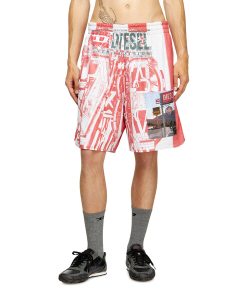 DIESEL(ディーゼル)の「メンズ ショートパンツ P-KURT(その他パンツ・メンズ・レッド・SMALL/LARGE/X-LARGE/MEDIUM/X-SMALL/XX-LARGE)」の4枚目の写真