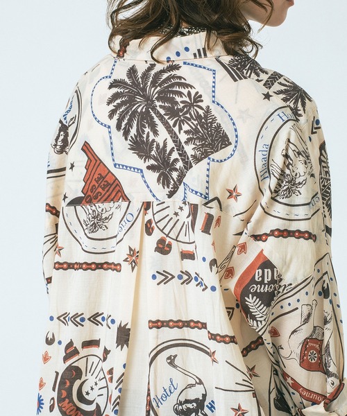 HLAADA（フラーダ）の「(HLAADA for ROSEBUD)BANDANA BIAS SHIRT OP（ワンピース・レディース・ベージュ/ネイビー・ONE SIZE）」の19枚目の写真