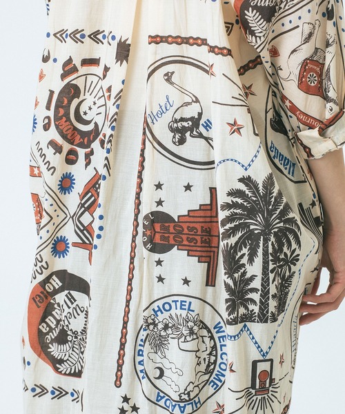 HLAADA（フラーダ）の「(HLAADA for ROSEBUD)BANDANA BIAS SHIRT OP（ワンピース・レディース・ベージュ/ネイビー・ONE SIZE）」の20枚目の写真