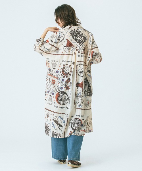 HLAADA（フラーダ）の「(HLAADA for ROSEBUD)BANDANA BIAS SHIRT OP（ワンピース・レディース・ベージュ/ネイビー・ONE SIZE）」の12枚目の写真