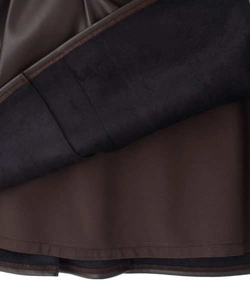 JILL by JILL STUART(ジルバイジルスチュアート)の「◇フェイクレザープリーツミニスカート(スカート・レディース・ブラウン/ピンク・SMALL/MEDIUM)」の17枚目の写真