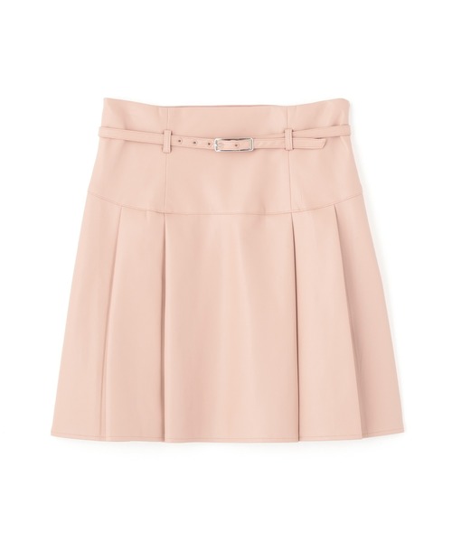 JILL by JILL STUART(ジルバイジルスチュアート)の「◇フェイクレザープリーツミニスカート(スカート・レディース・ブラウン/ピンク・SMALL/MEDIUM)」の8枚目の写真