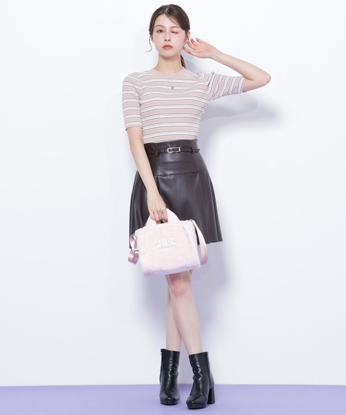 セール】◇フェイクレザープリーツミニスカート（スカート）｜JILL by