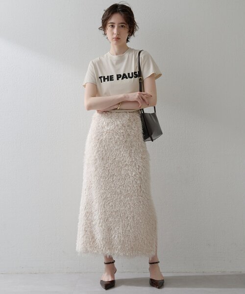 THE PAUSE（ザ ポーズ）の「【THE PAUSE】ボリュームフリンジスカート（スカート・レディース・ブラウン/アイボリー・FREE）」の8枚目の写真