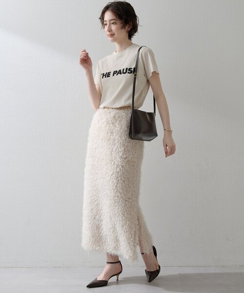 THE PAUSE（ザ ポーズ）の「【THE PAUSE】ボリュームフリンジスカート（スカート・レディース・ブラウン/アイボリー・FREE）」の10枚目の写真