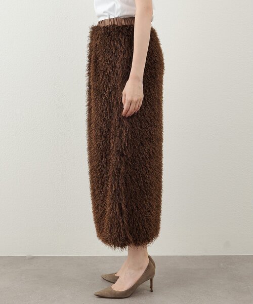 THE PAUSE（ザ ポーズ）の「【THE PAUSE】ボリュームフリンジスカート（スカート・レディース・ブラウン/アイボリー・FREE）」の15枚目の写真