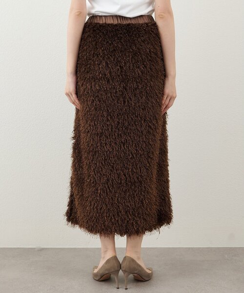 THE PAUSE（ザ ポーズ）の「【THE PAUSE】ボリュームフリンジスカート（スカート・レディース・ブラウン/アイボリー・FREE）」の17枚目の写真