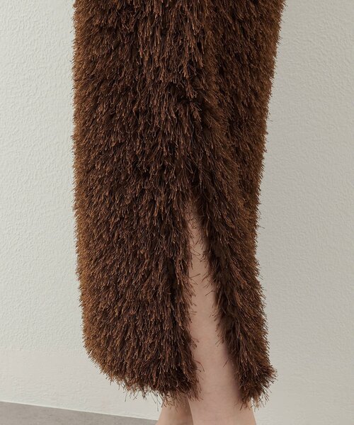 THE PAUSE（ザ ポーズ）の「【THE PAUSE】ボリュームフリンジスカート（スカート・レディース・ブラウン/アイボリー・FREE）」の19枚目の写真