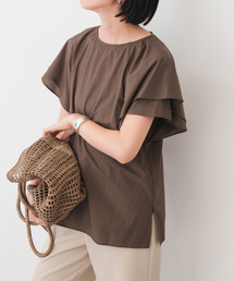Spick and Span　2024ブラウス 2024年Spick and Span T/Rタイプライターギャザーブラウス
