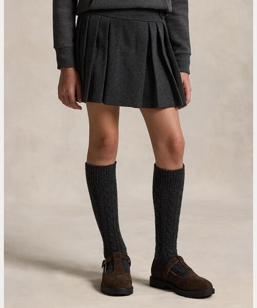 POLO RALPH LAUREN CHILDRENSWEAR（ポロ ラルフ ローレン チルドレンズウェア）の「プリーテッド ヘザード インターロック スコート（その他パンツ・キッズ・グレー系・M/L/XL/S）」の5枚目の写真