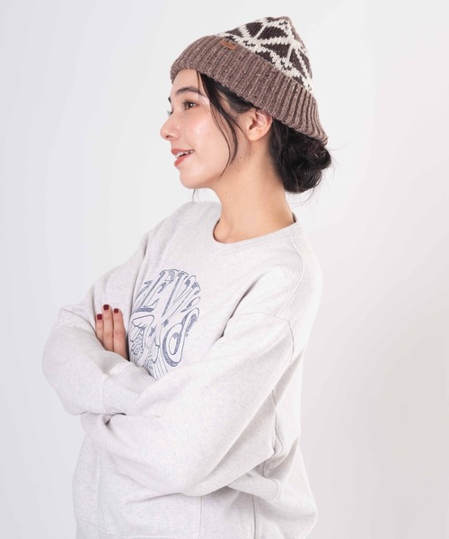 Levi's（リーバイス）の「Levi's/リーバイス ボヘミアンビーニー（ニットキャップ/ビーニー・レディース・ブラウン・OS）」の2枚目の写真