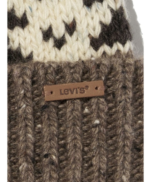 Levi's（リーバイス）の「Levi's/リーバイス ボヘミアンビーニー（ニットキャップ/ビーニー・レディース・ブラウン・OS）」の6枚目の写真