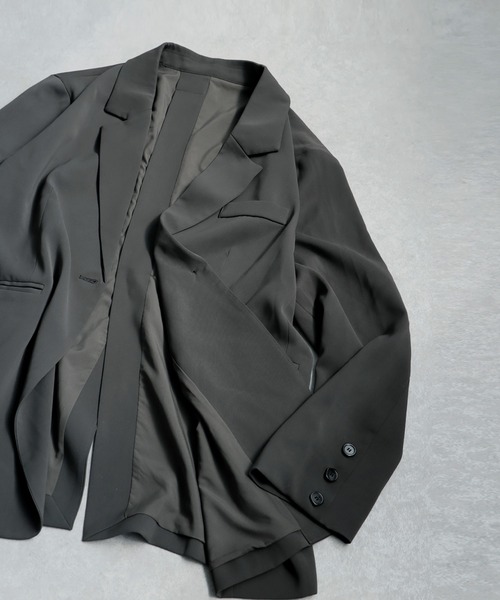 antiqua(アンティカ)の「テーラードジャケット(テーラードジャケット・レディース・ブラック/グレー・ONESIZE)」の18枚目の写真