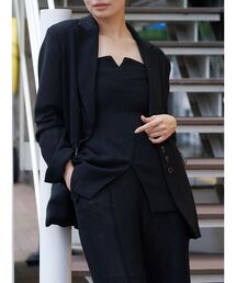 TONAL | カラミシングルジャケット(テーラードジャケット)