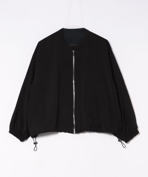 INTERPLANET(インタープラネット)の「【撥水・UV加工】ダブルクロスノーカラーブルゾン(ブルゾン・レディース・ライトグレー/ブラック/カーキ・FREE)」の17枚目の写真